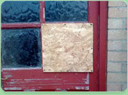 boarded up Romford